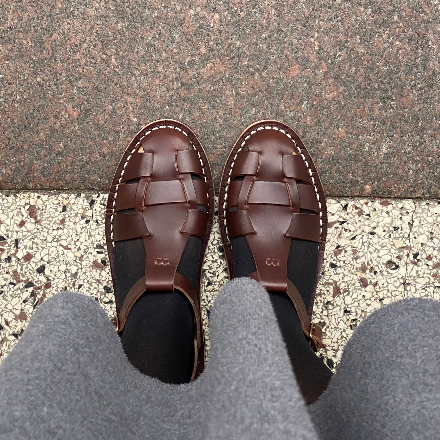 Artisanal Sandals, Coffee - Steve Mono