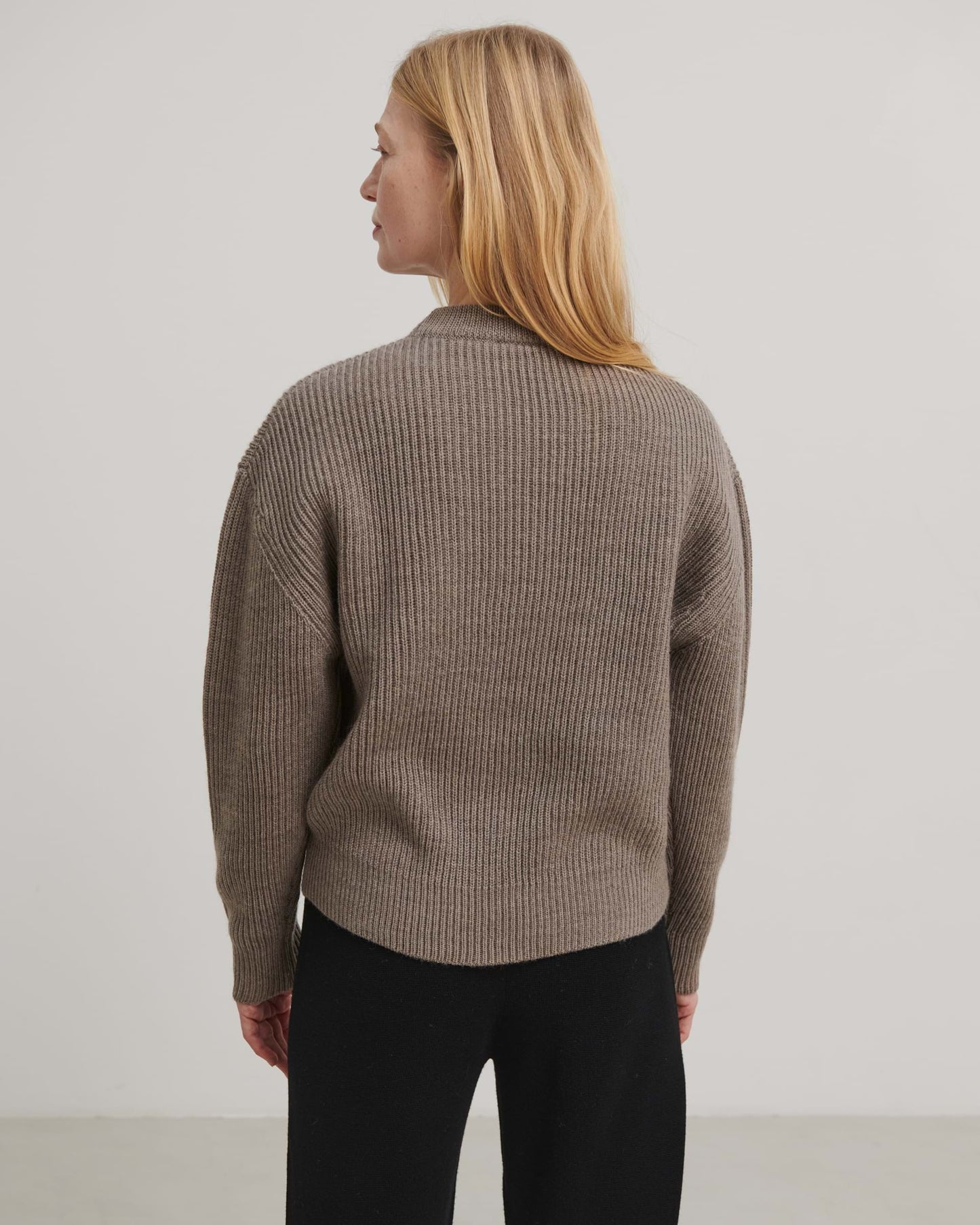Raw Wool Sweater, beige melange
