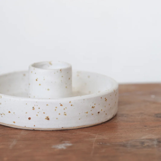 Candleholder, Spots - Måne Ceramics Studio