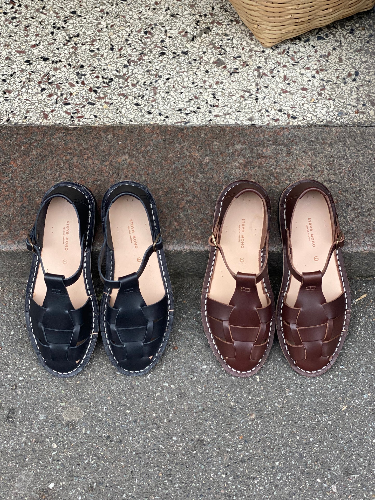 Artisanal Sandals, Black - Steve Mono