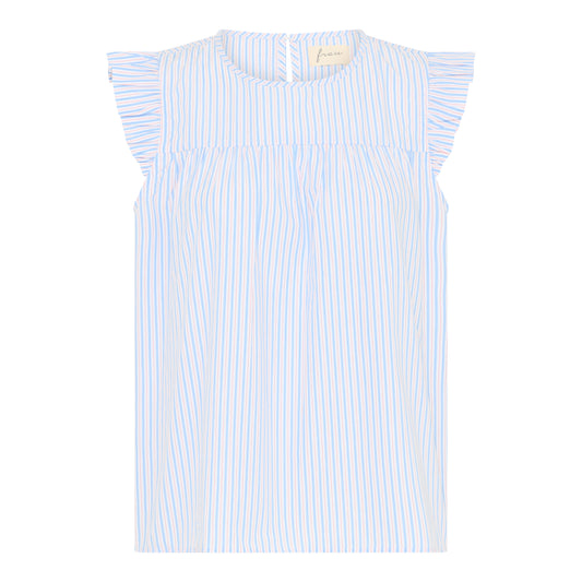 Stockholm top, Blue Cameo Stripe - Frau
