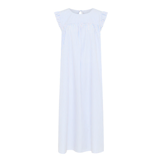 Stockholm Dress Blue Cameo Stripe - Frau