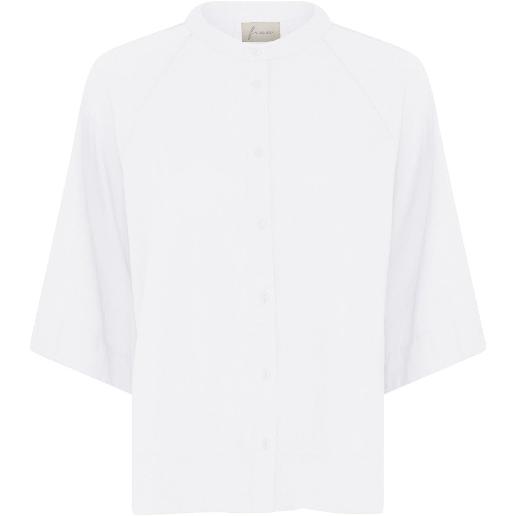 Abu Dhabi Hør skjorte, Bright White - Frau