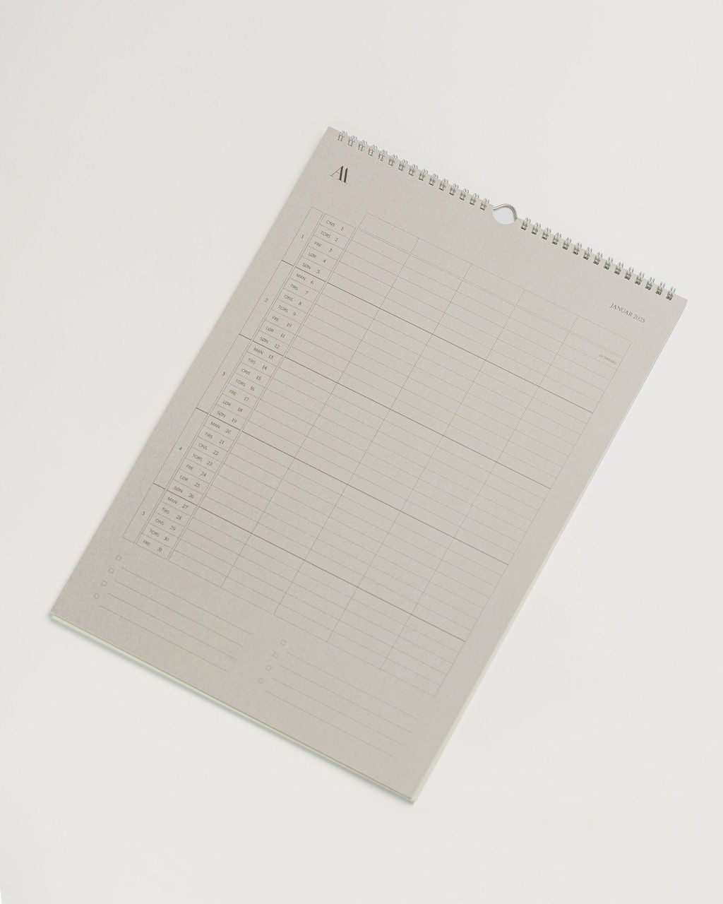 Vægkalender 2025 - Atelier Aarhus