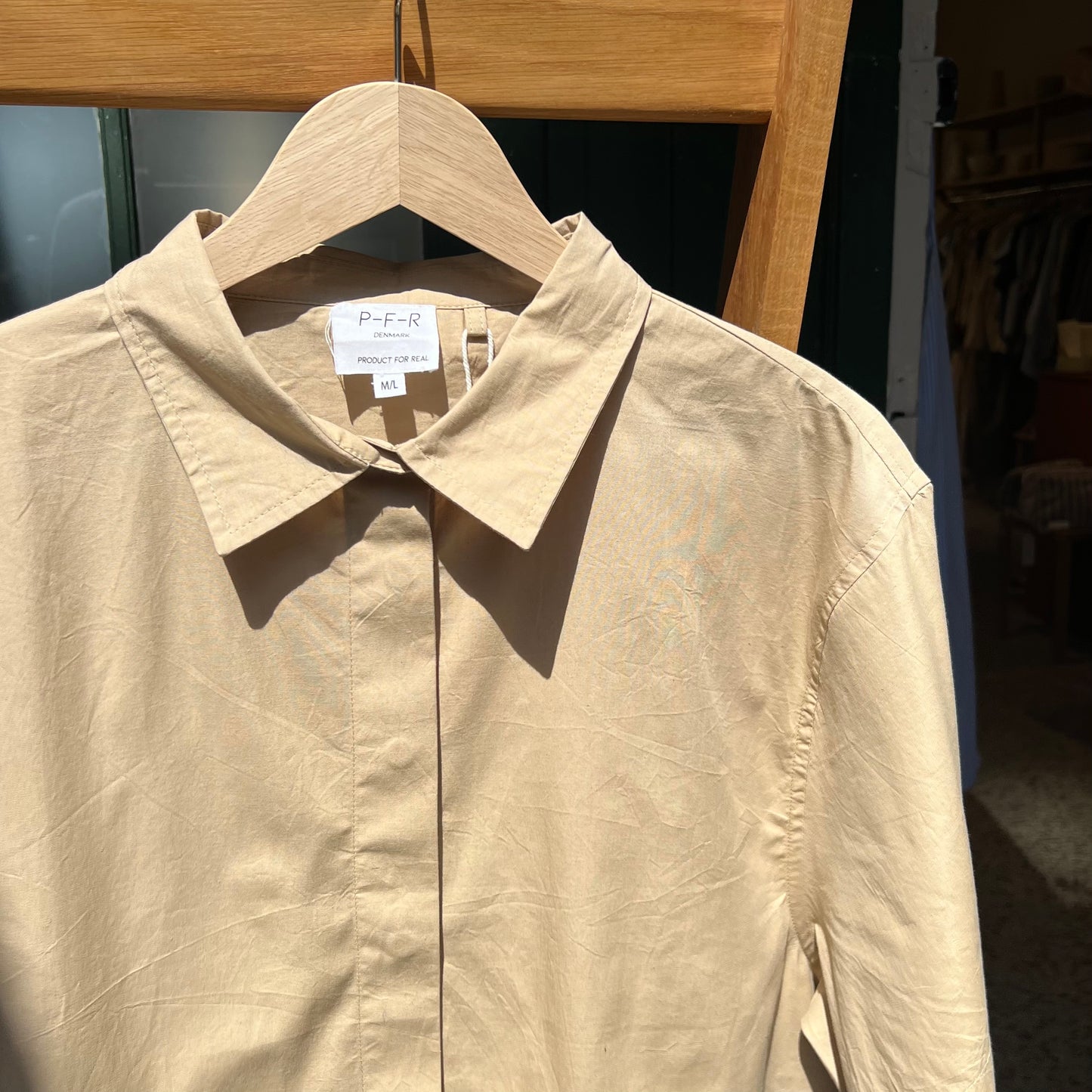 SS Shirt, Beige - Product For Real