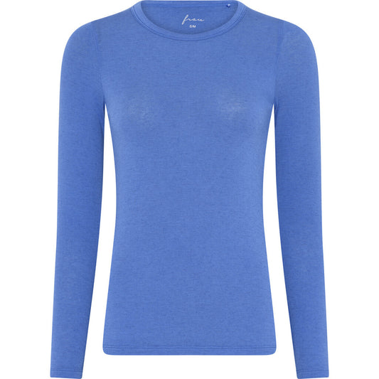 Lucca Cashmere Top O-neck, Amparo Blue  - FRAU