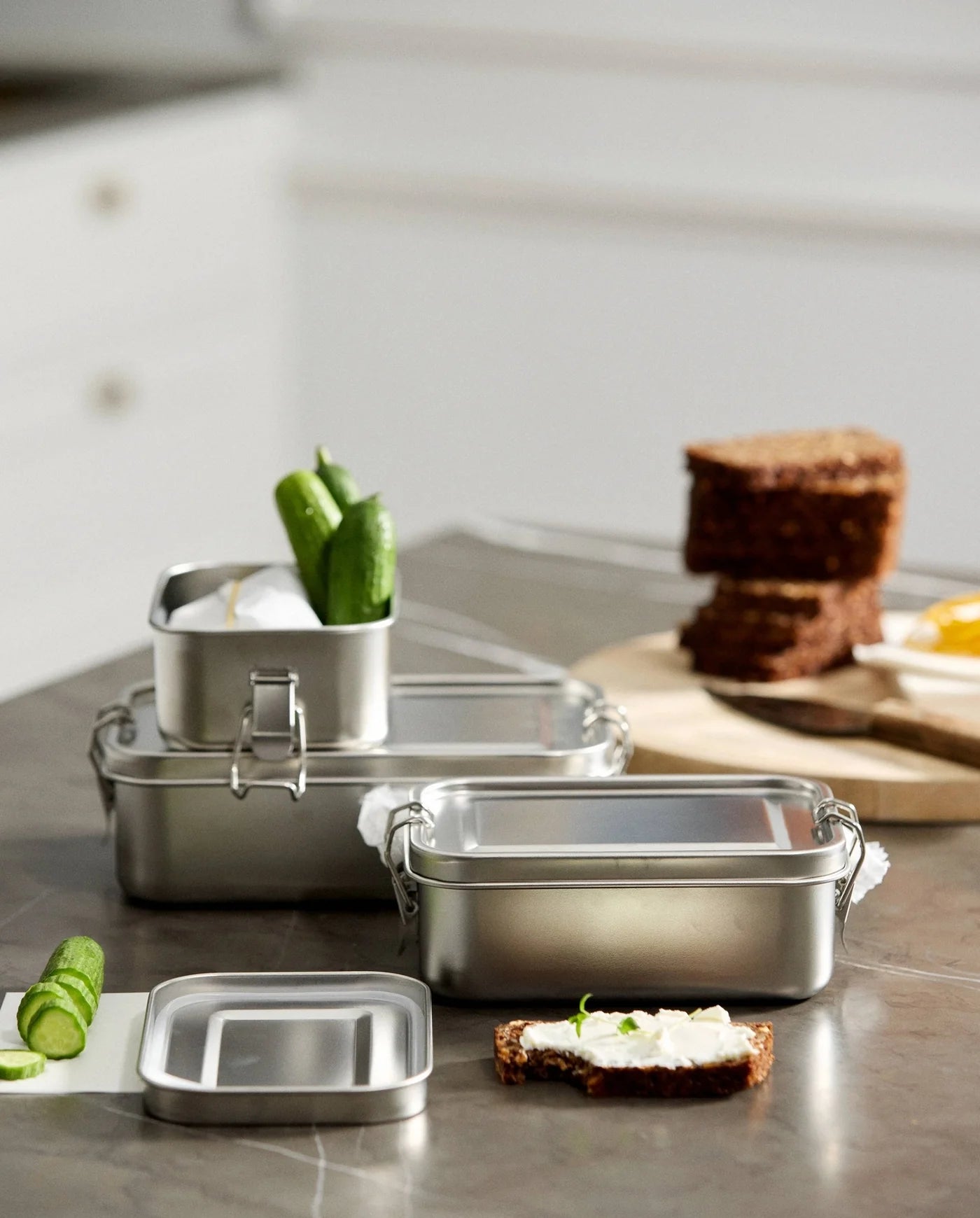 Rustfrit stål madkasse, S - 550 ml