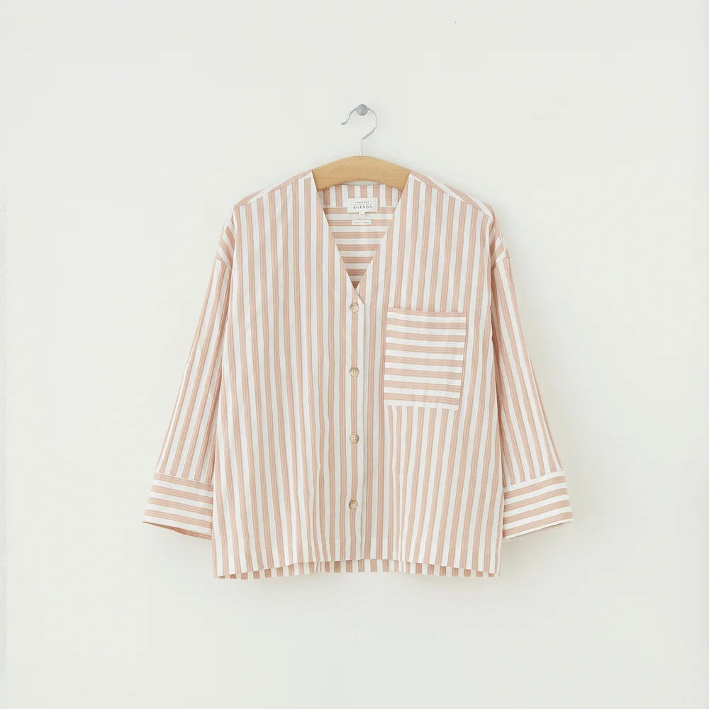 Edia Shirt, Pastel Stripe - Fabulous Agenda