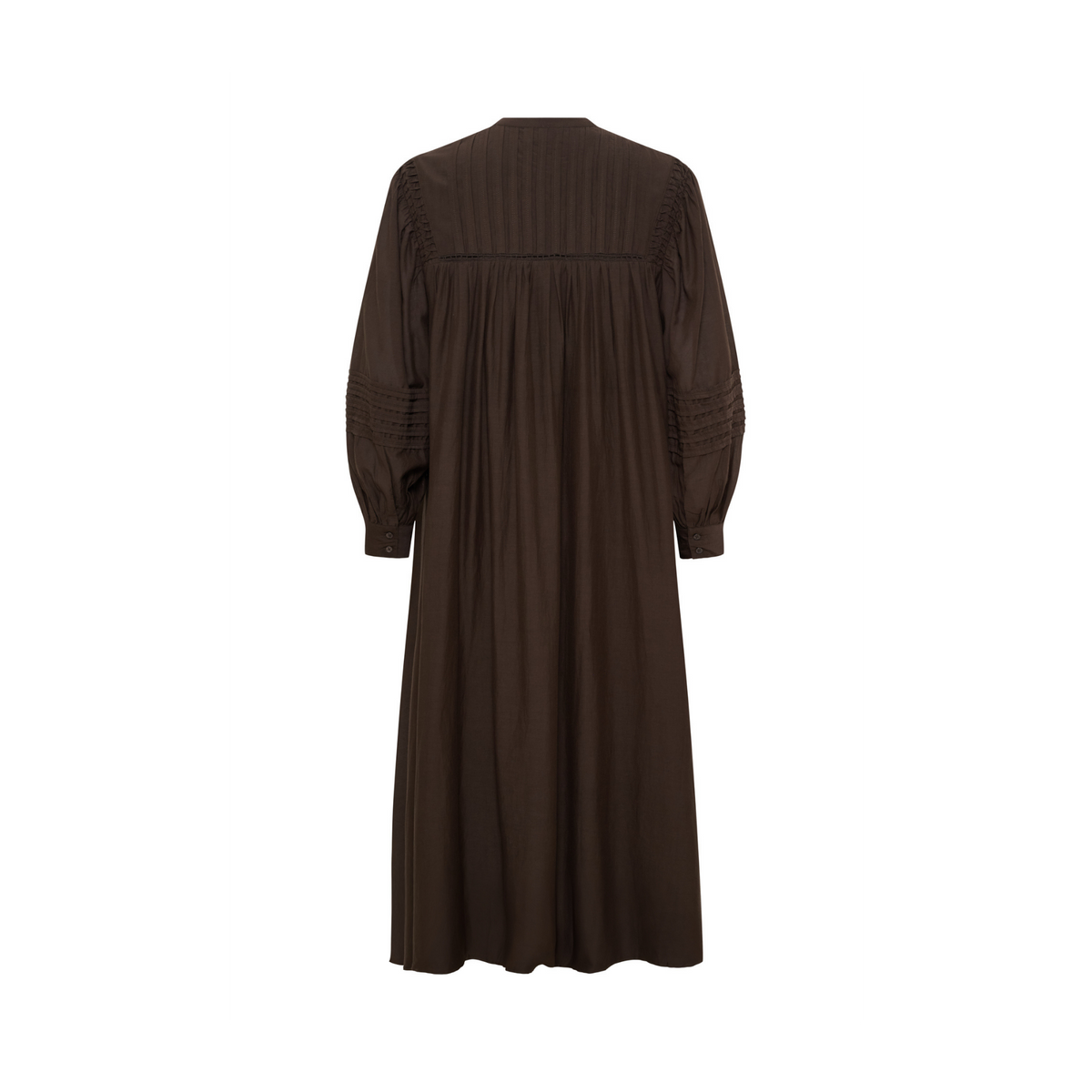 DEW LS SHIRT DRESS - DEMITASSE