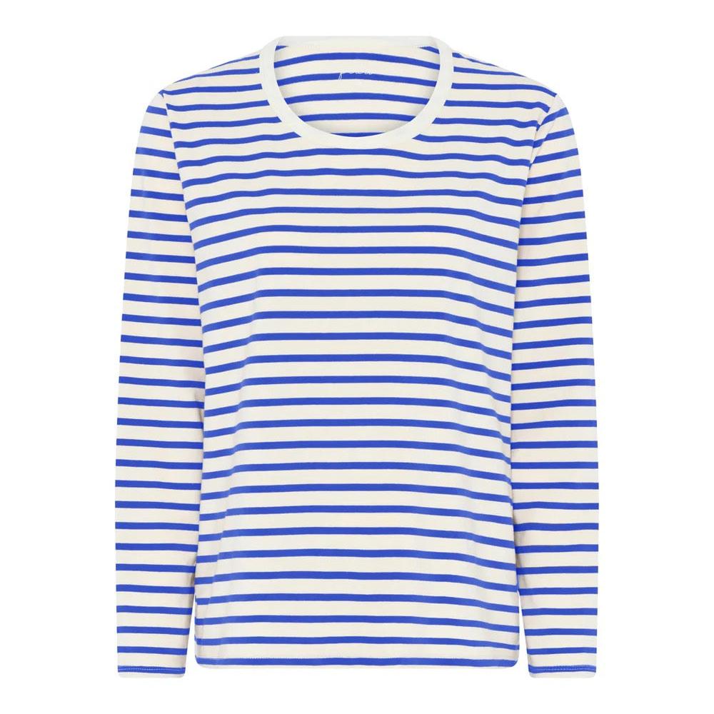 Panama cotton ls loose top, Amparo Blue Stripe - FRAU