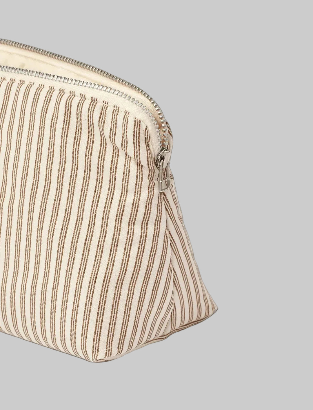 CELIA TOILETTASKE MINI - BROWN BEACH STRIPE - STUDIO FEDER