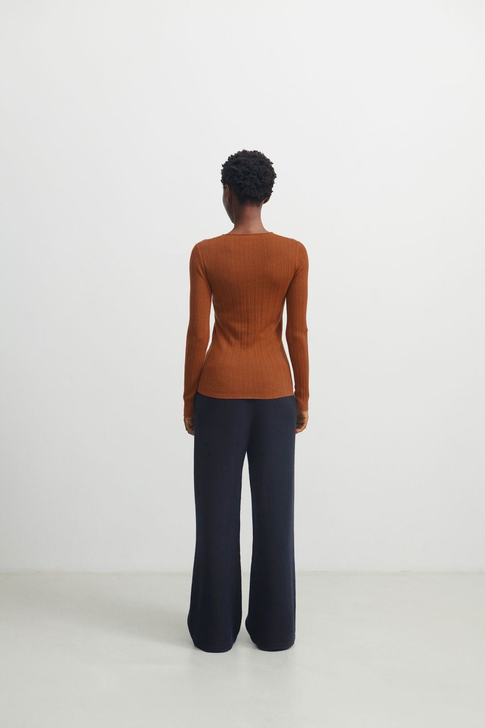 Felted Pants, dark navy - FUB