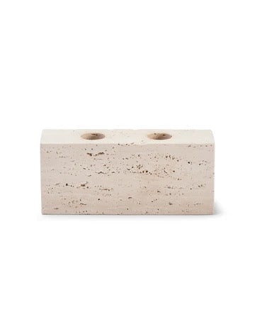 Epode, Travertin, Lysestage to lys - Wabi Sabi Nordic