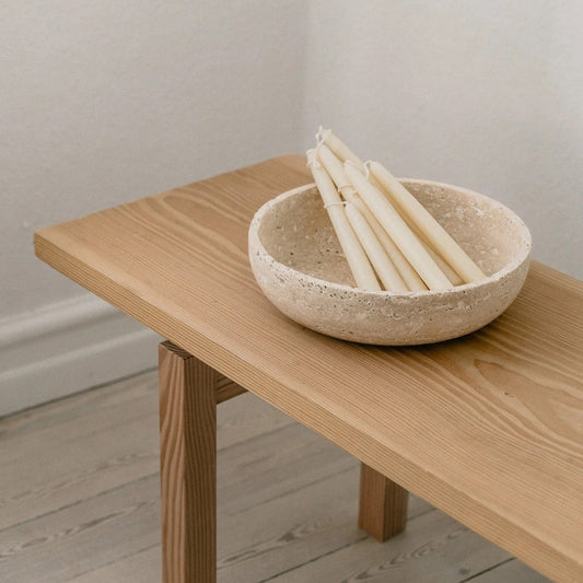 Hyben skål, Travertin, Medium - Wabi Sabi Nordic