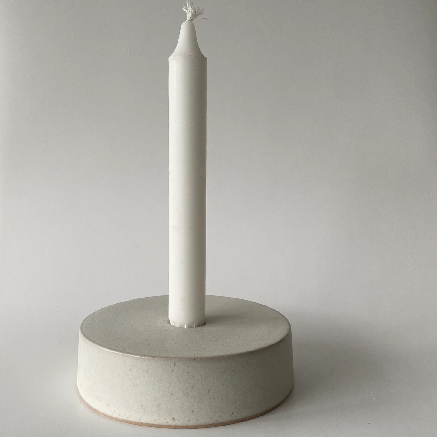 Candle Holder Disc, Small, White - Viki Weiland