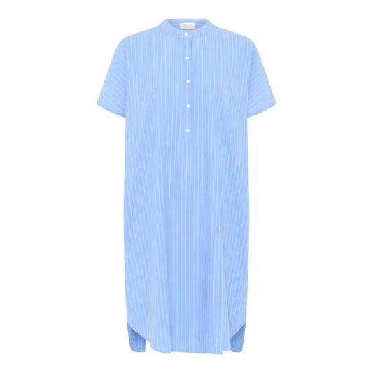 Seoul short shirt dress, hydrangea stripe - Frau