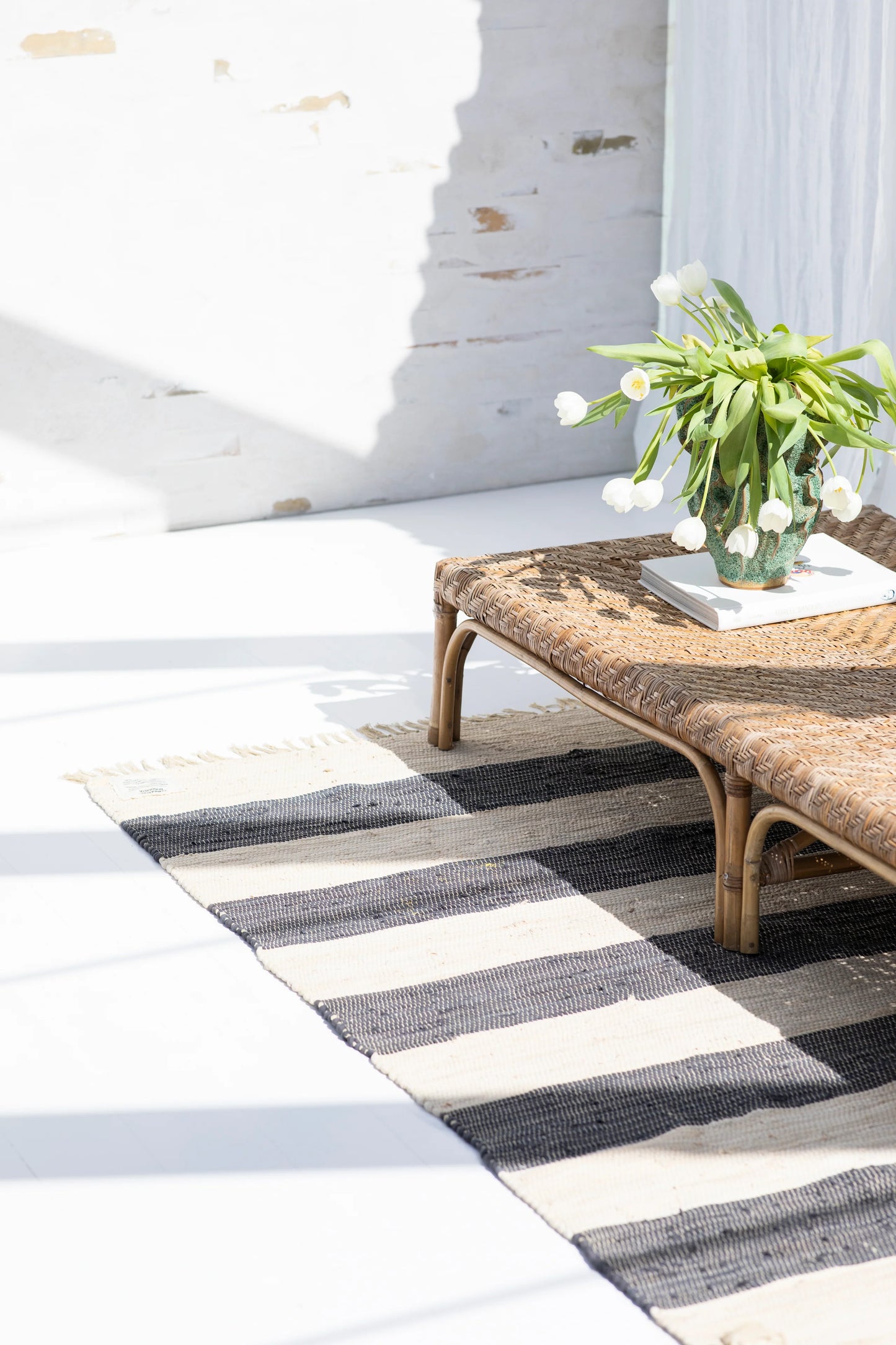 Chindi Rug, Grey & Beige- Bongusta