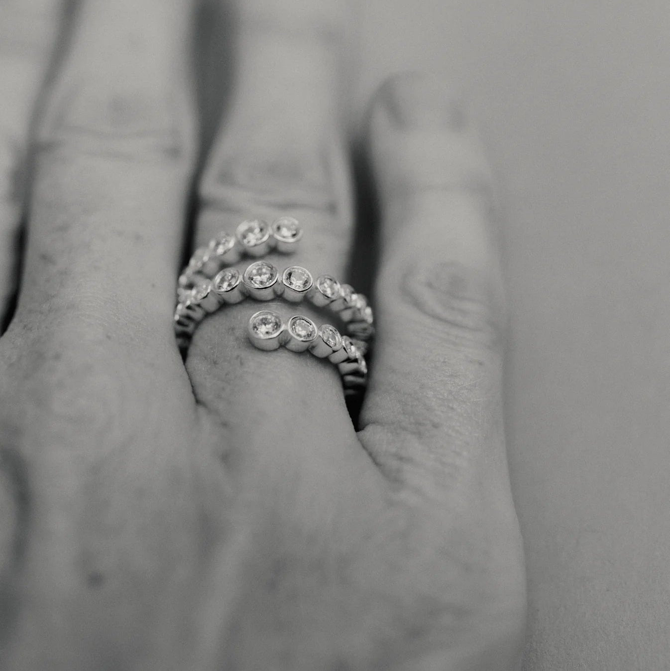 Odette Spiral Ring, Silver