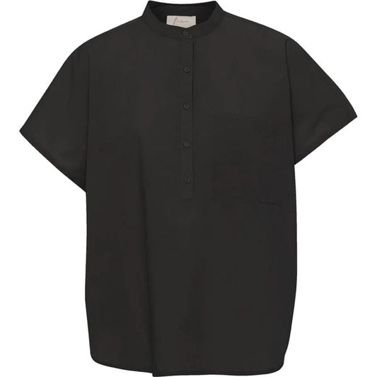 Colombo kortærmet skjorte, Black - Frau