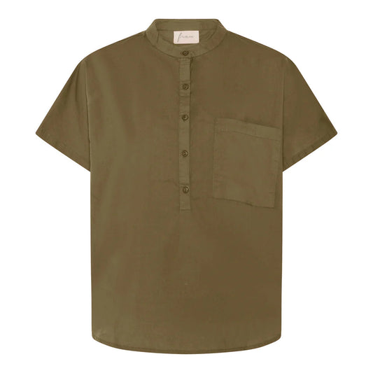 Colombo kortærmet skjorte, Military Olive - Frau