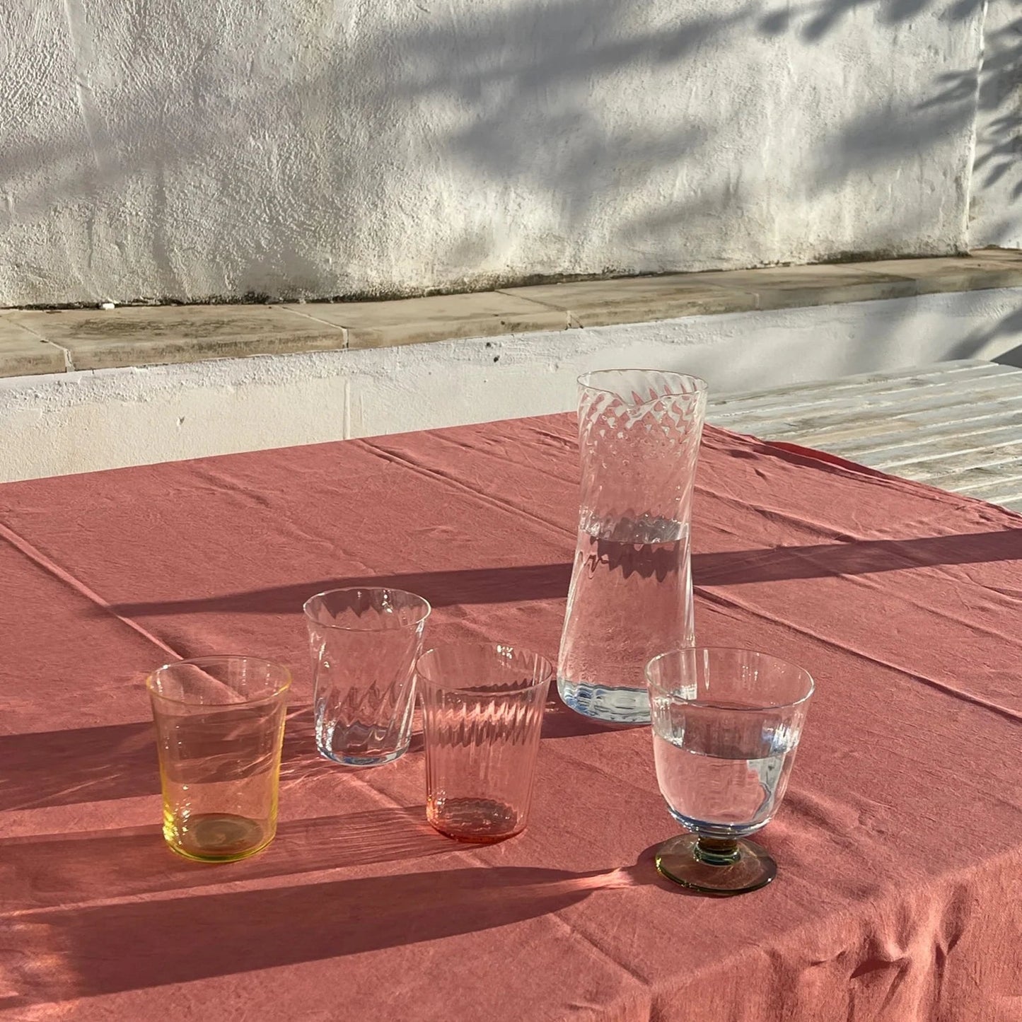 Concave glas - Clear Swirl