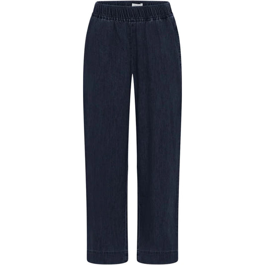 Copenhagen denim ankel bukser -Dark blue denim - Frau