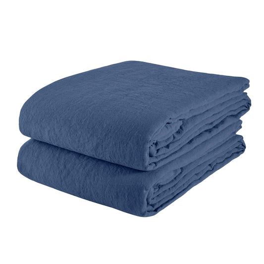 Hørdug 140x250, Atlantic Blue - Linge Particulier