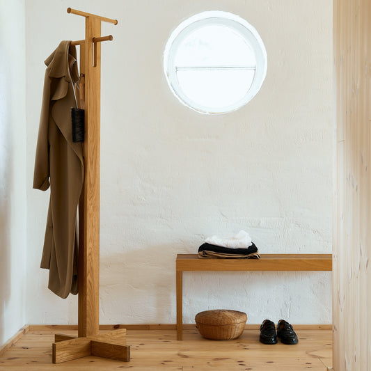 Foyer Coat Stand, Oak - Form & Refine