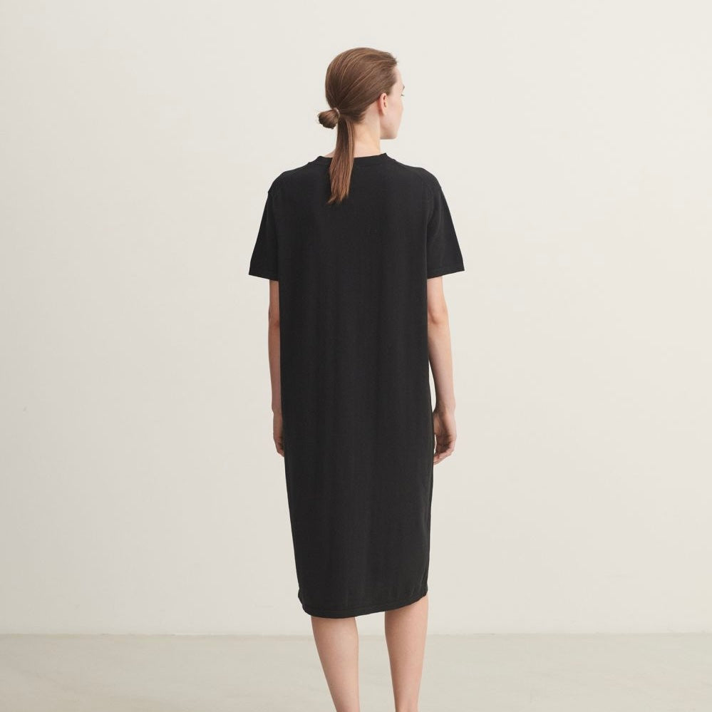 High twist tee dress, Black - FUB