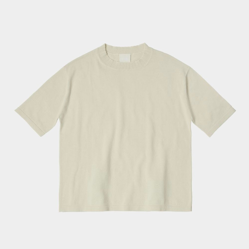 High twist box tee, Ecru - FUB