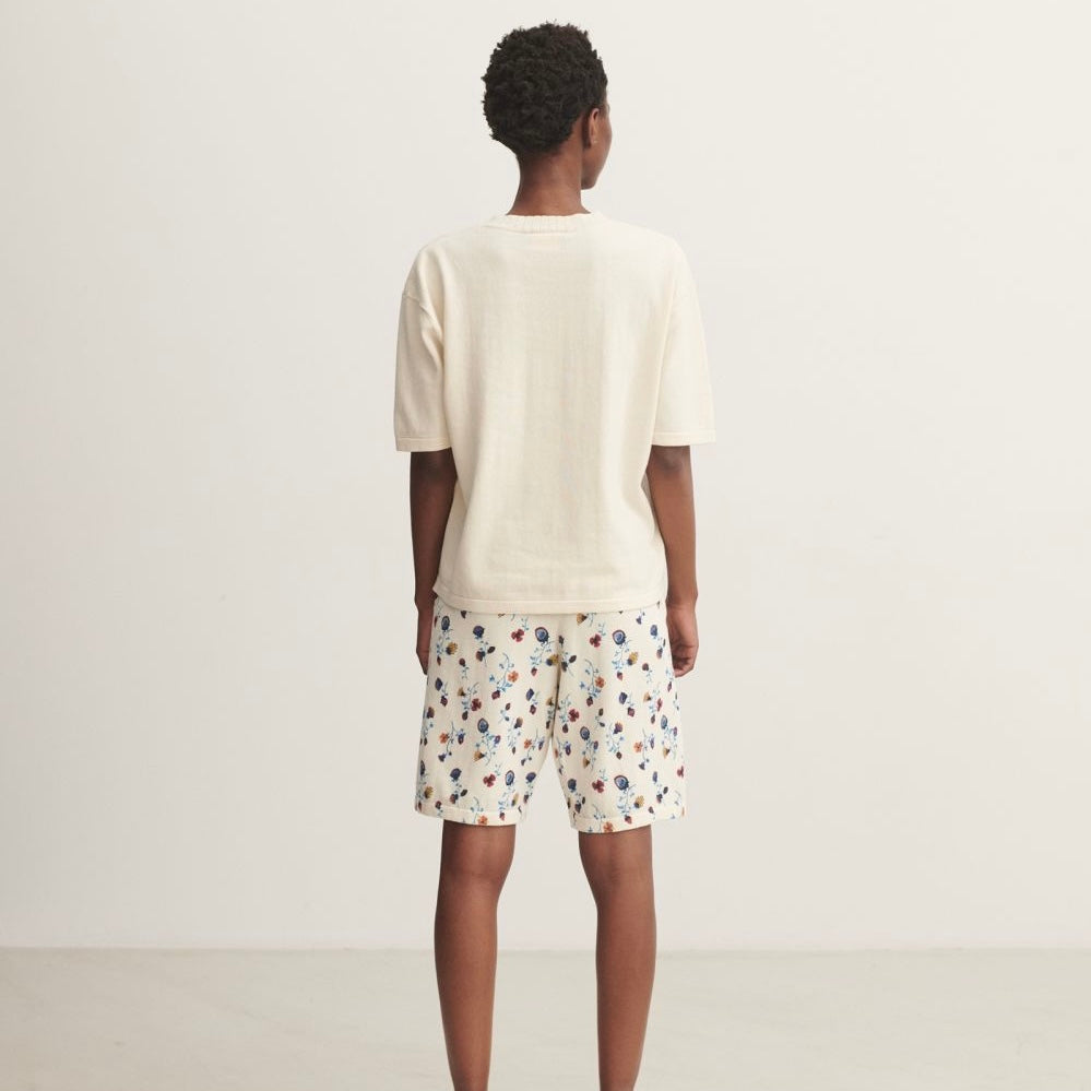 High twist box tee, Ecru - FUB