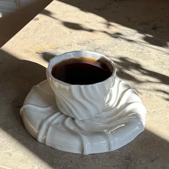 Tidevandstallerken, Hvid - Atelier Marée