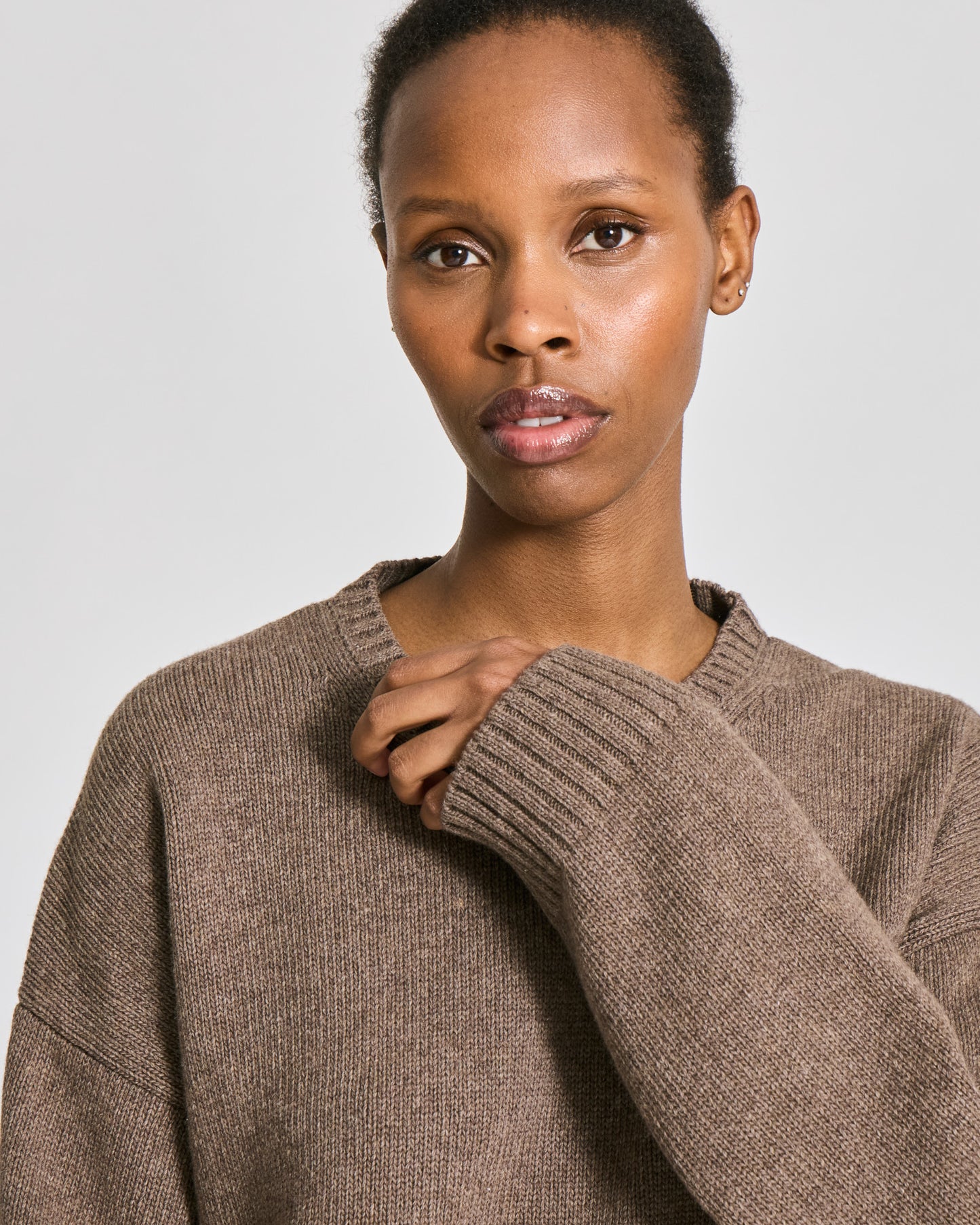 Emely Lambswool Knit - Mole melangé