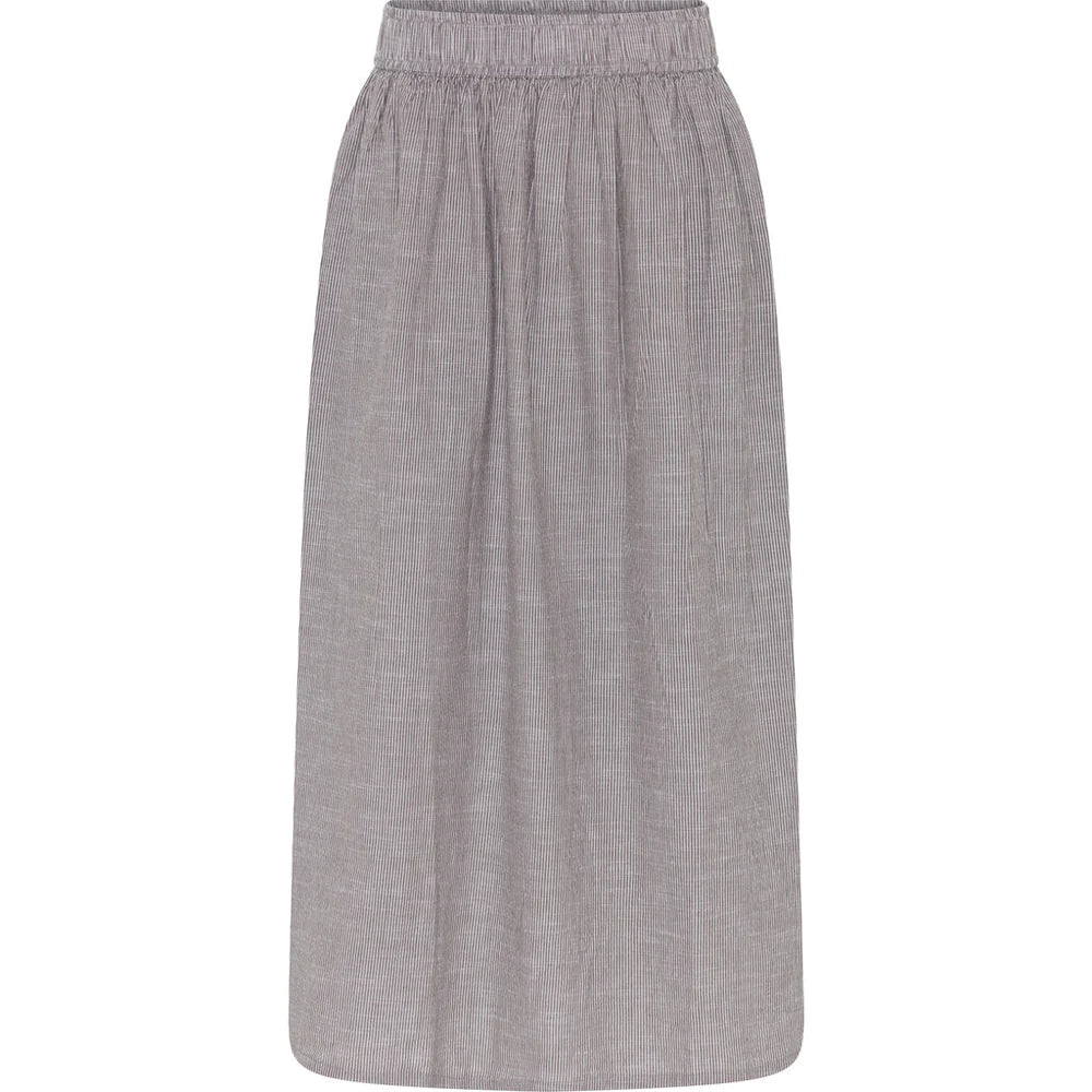 Helsinki Nederdel, Coffee Quarts Stripe - Frau