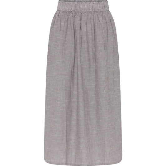 Helsinki Nederdel, Coffee Quarts Stripe - Frau