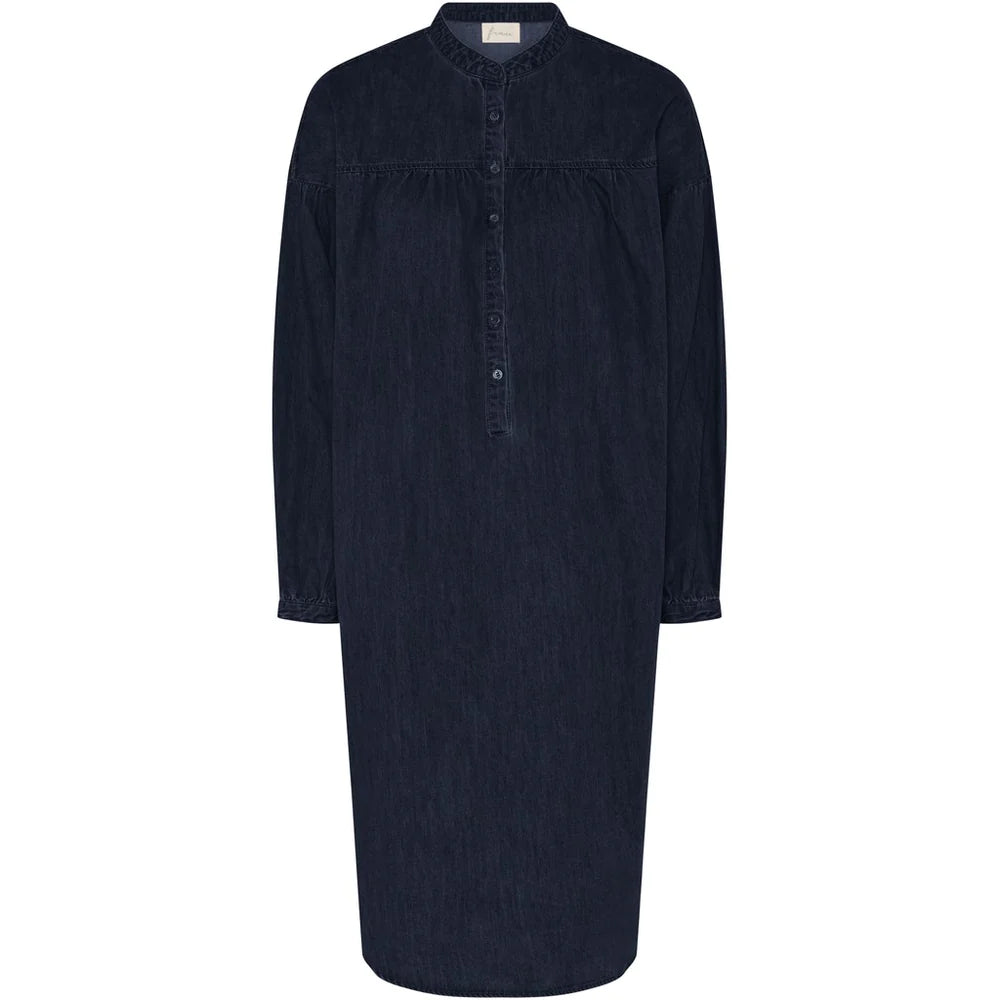 Paris denim dress, Dark blue denim - Frau