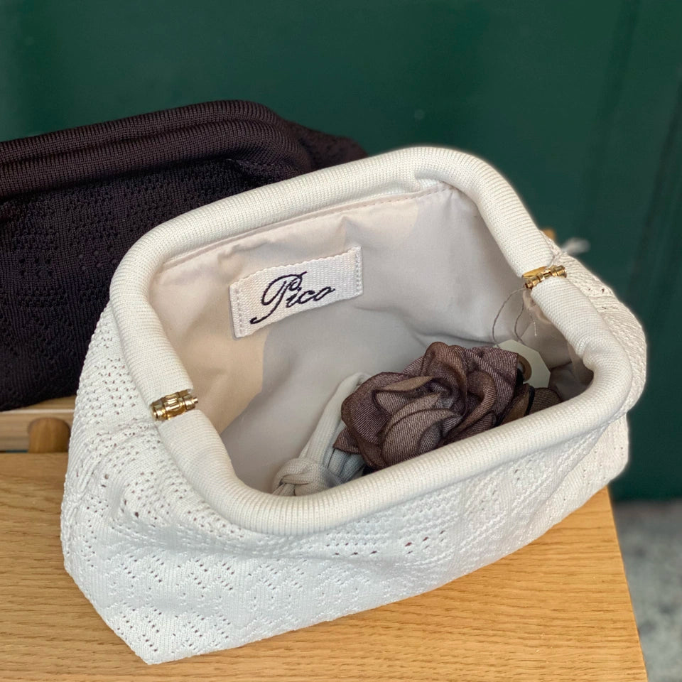 Rosalia Clutch, Ivory - Pico