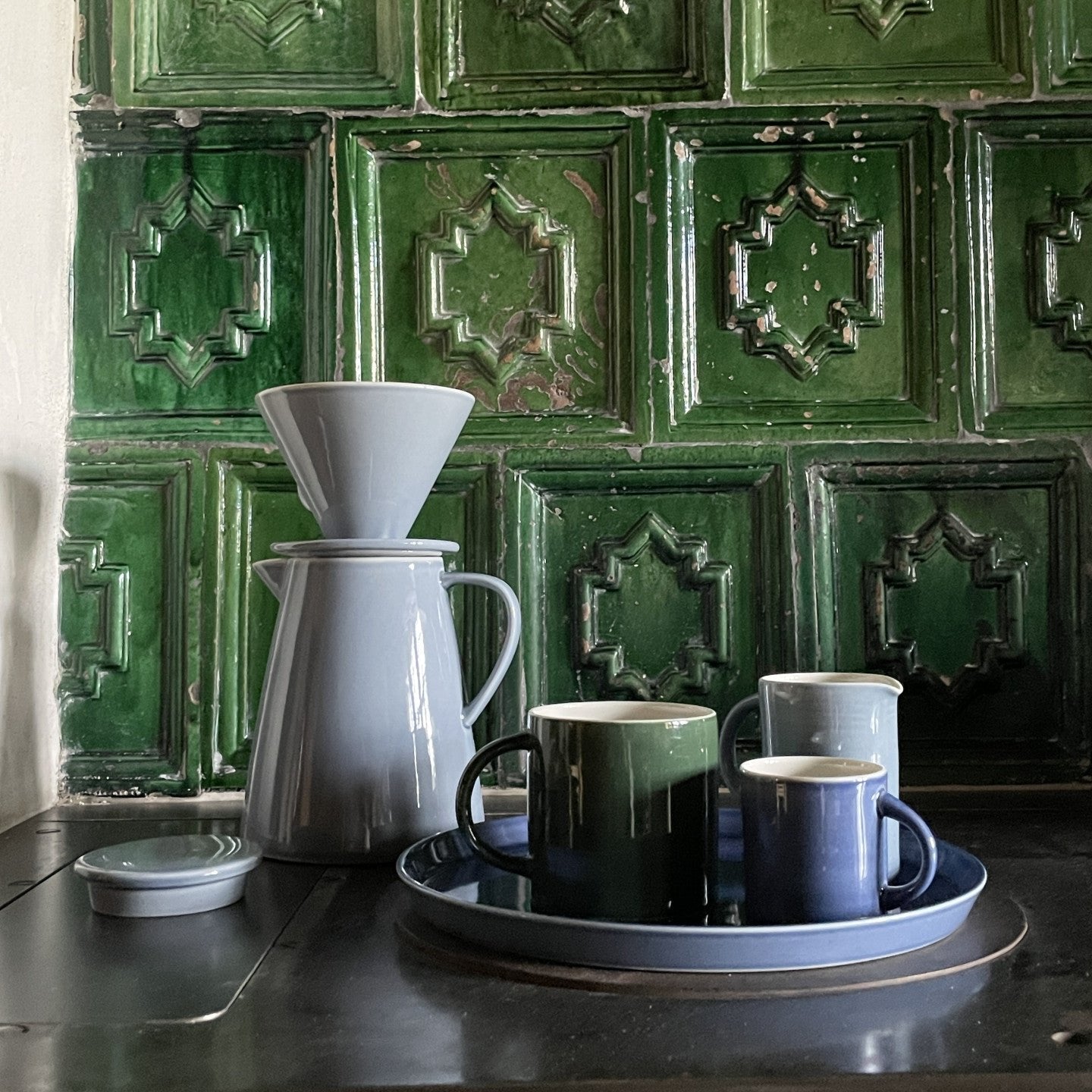 COFFEE POT L, Lys blå - Anne Black