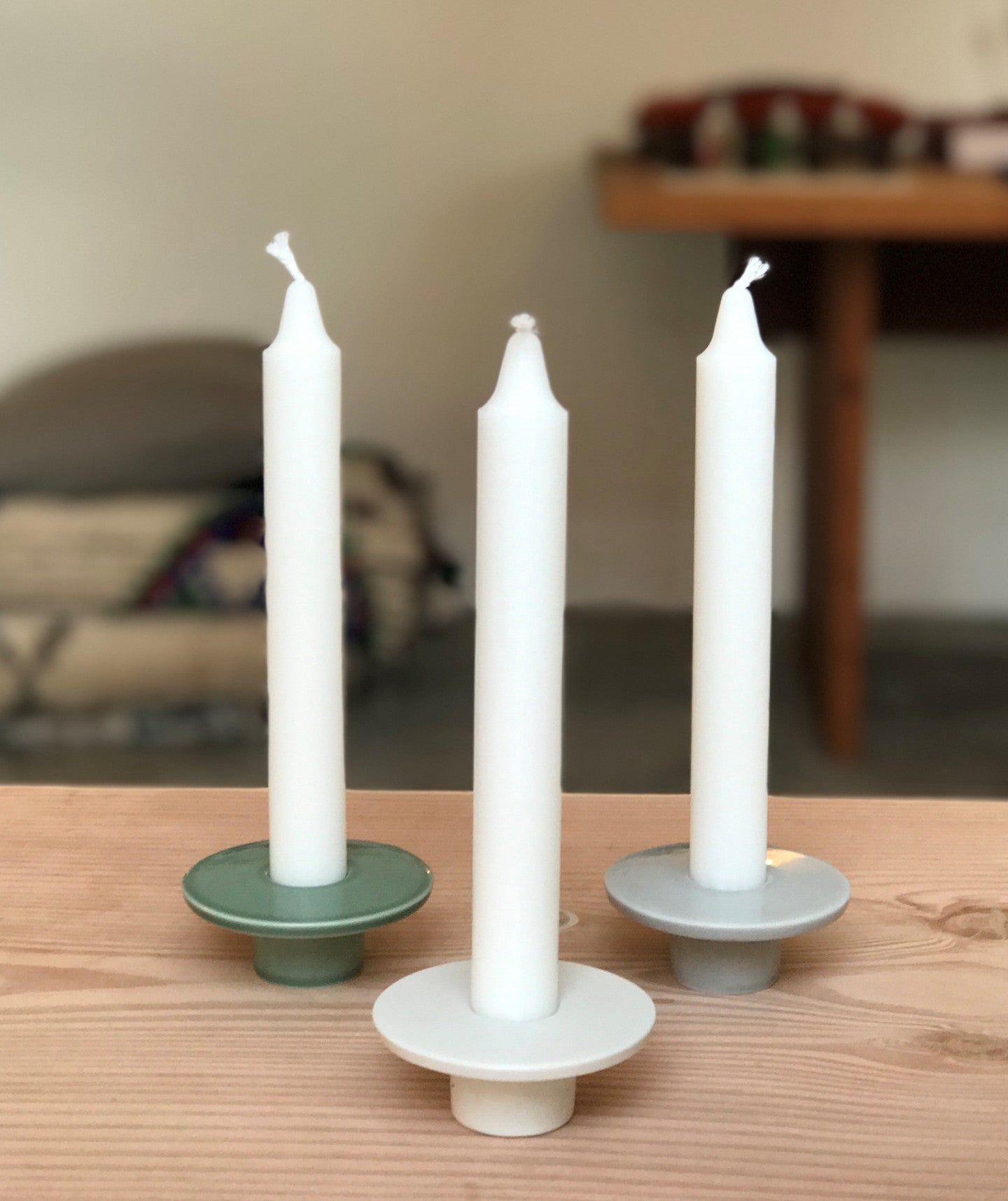 BLOOM CANDLE HOLDER, Ash Grey - Anne Black