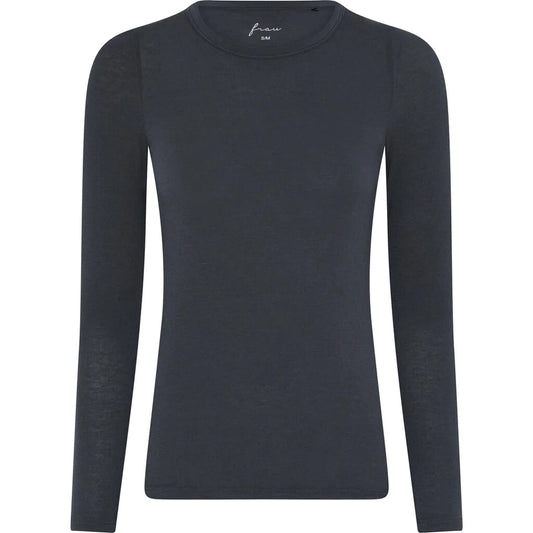 Lucca Cashmere Top O-neck, India Ink  - FRAU