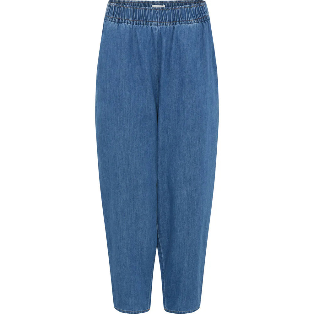 Oslo Pants, Medium Blue Denim - Frau