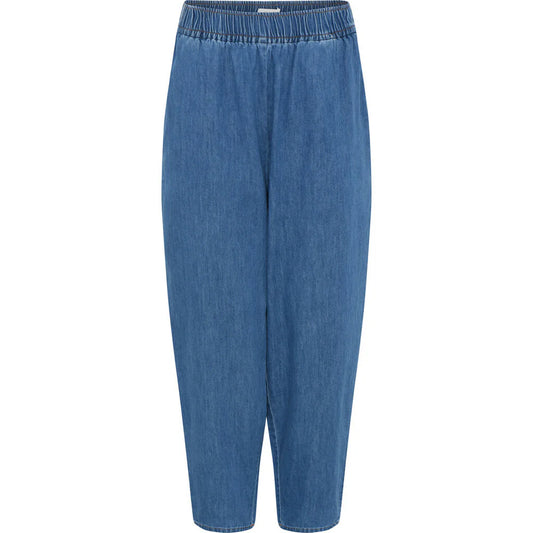 Oslo Pants, Medium Blue Denim - Frau