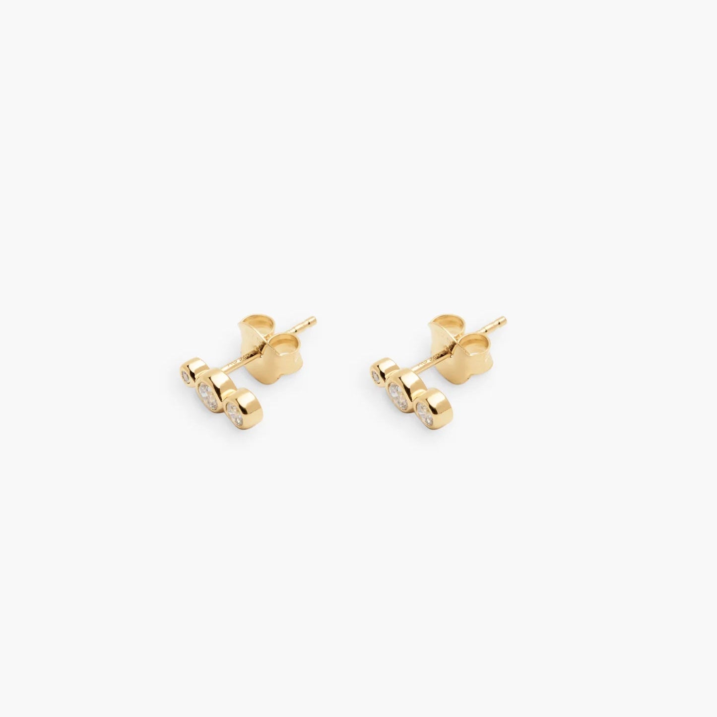 Odile Studs Earring, Gold - Ragbag
