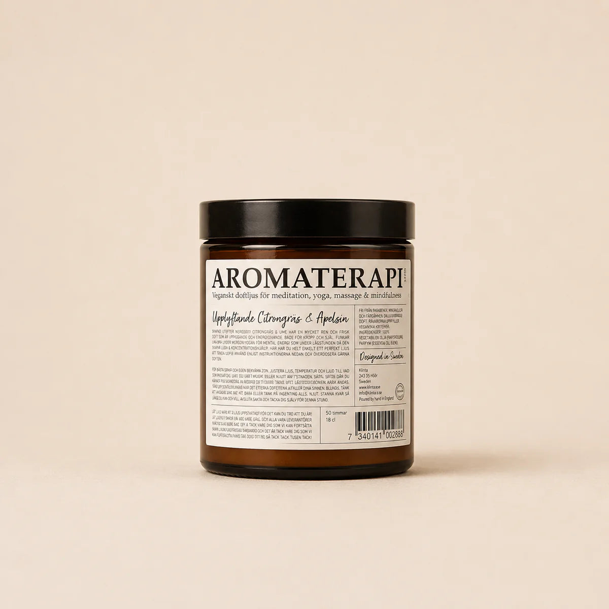 Aromaterapi, 45 timer, Citrongræs & Appelsin - Klinta