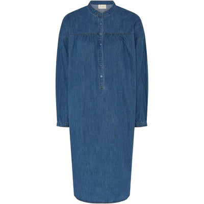 Paris denim dress - Medium blue denim - Frau