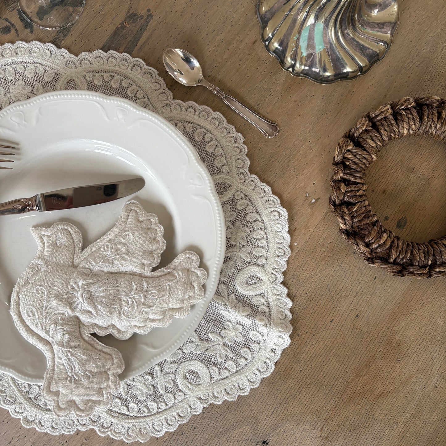 Dove Embroidery, Large