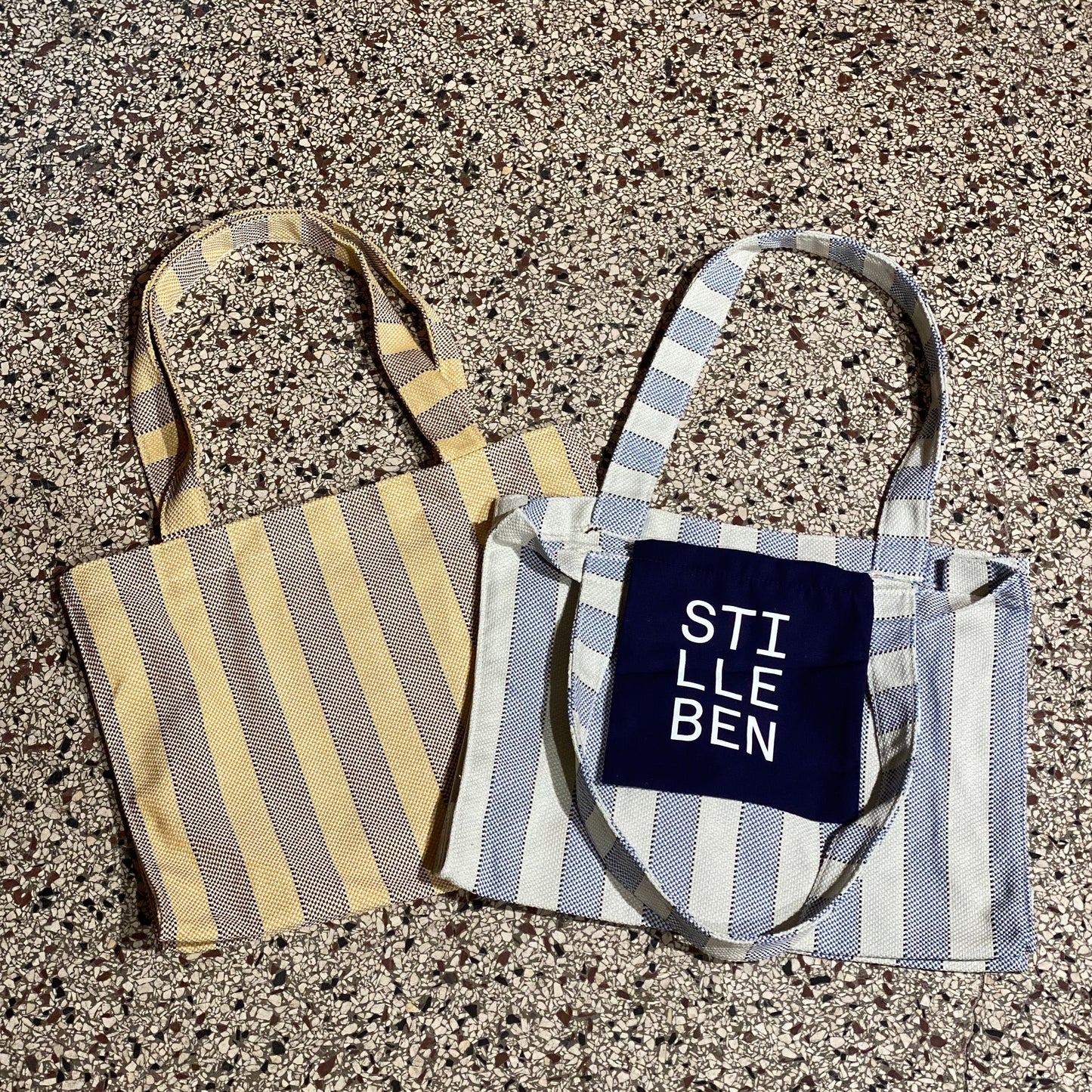 Shopper, blå - Stilleben