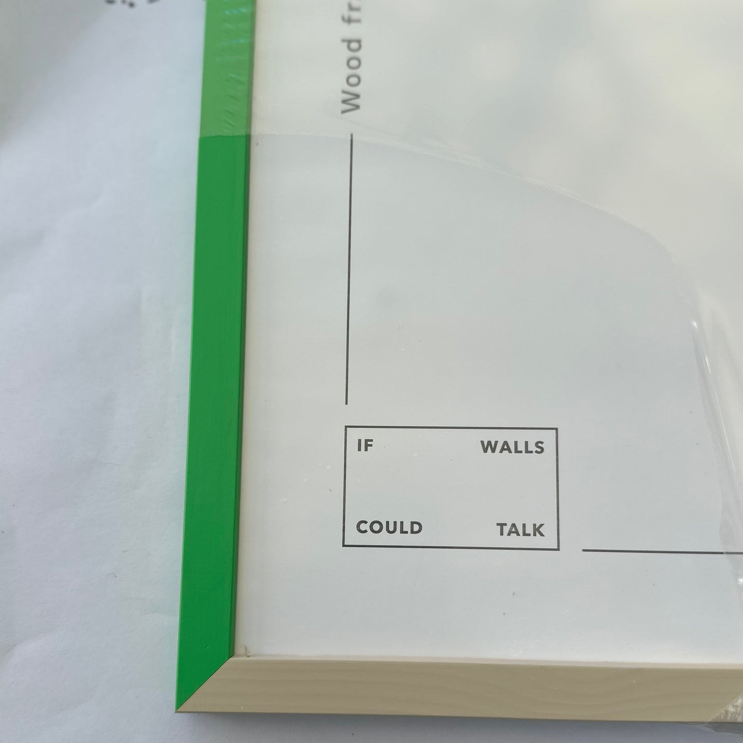 Ramme A2, Glas - Grøn/Sand