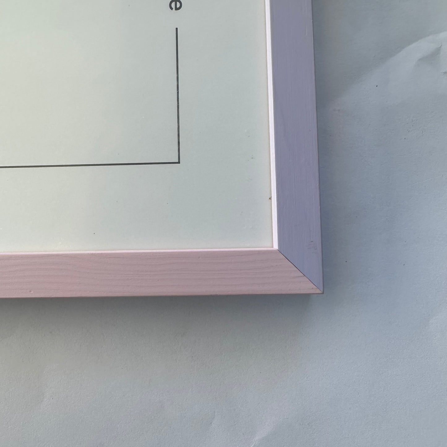 Ramme 50x70, Plexiglas - Rosa/Purple