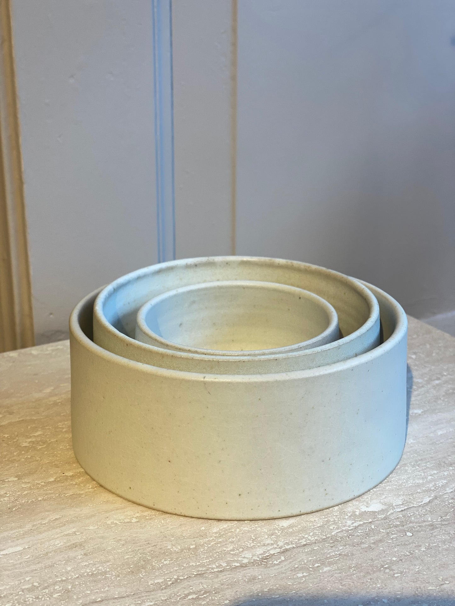 Cylinder Bowl white (Medium) - Viki Weiland